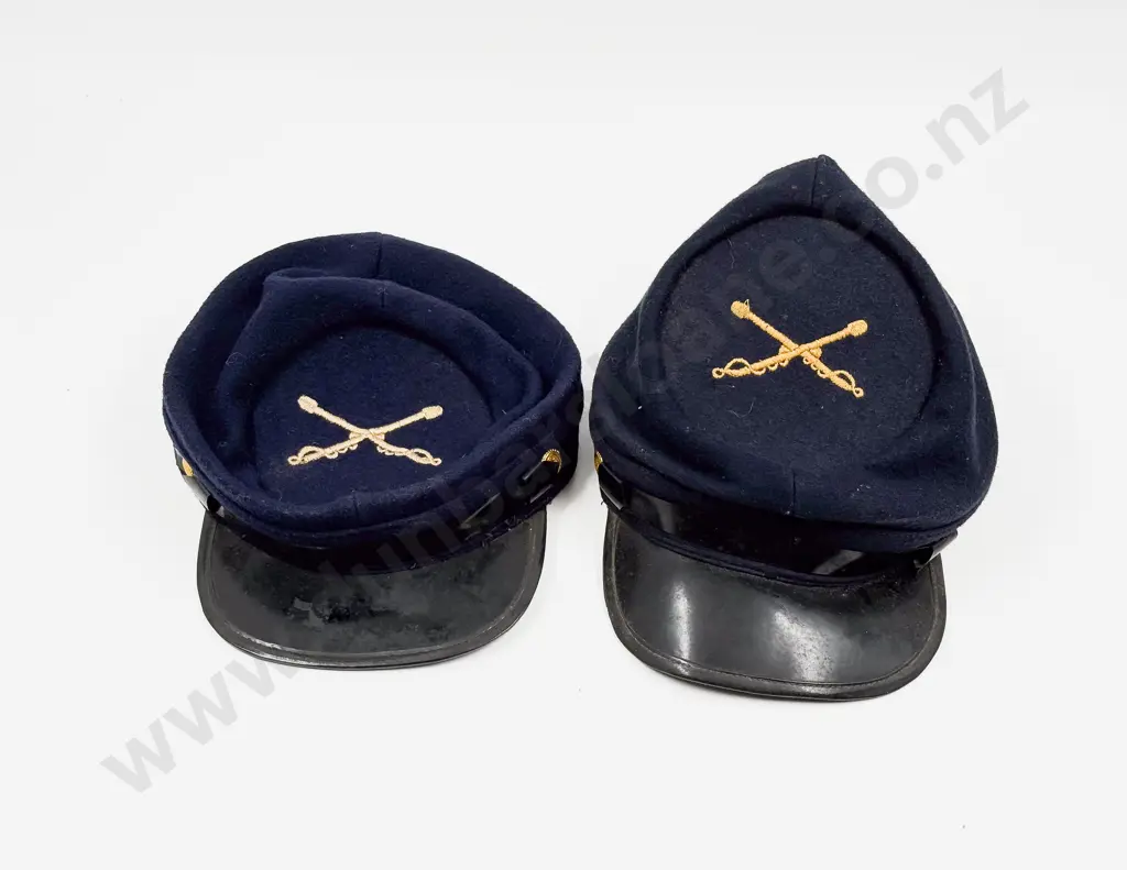 Two American Civil War Union Officers Re-Enactment Caps Image 1++