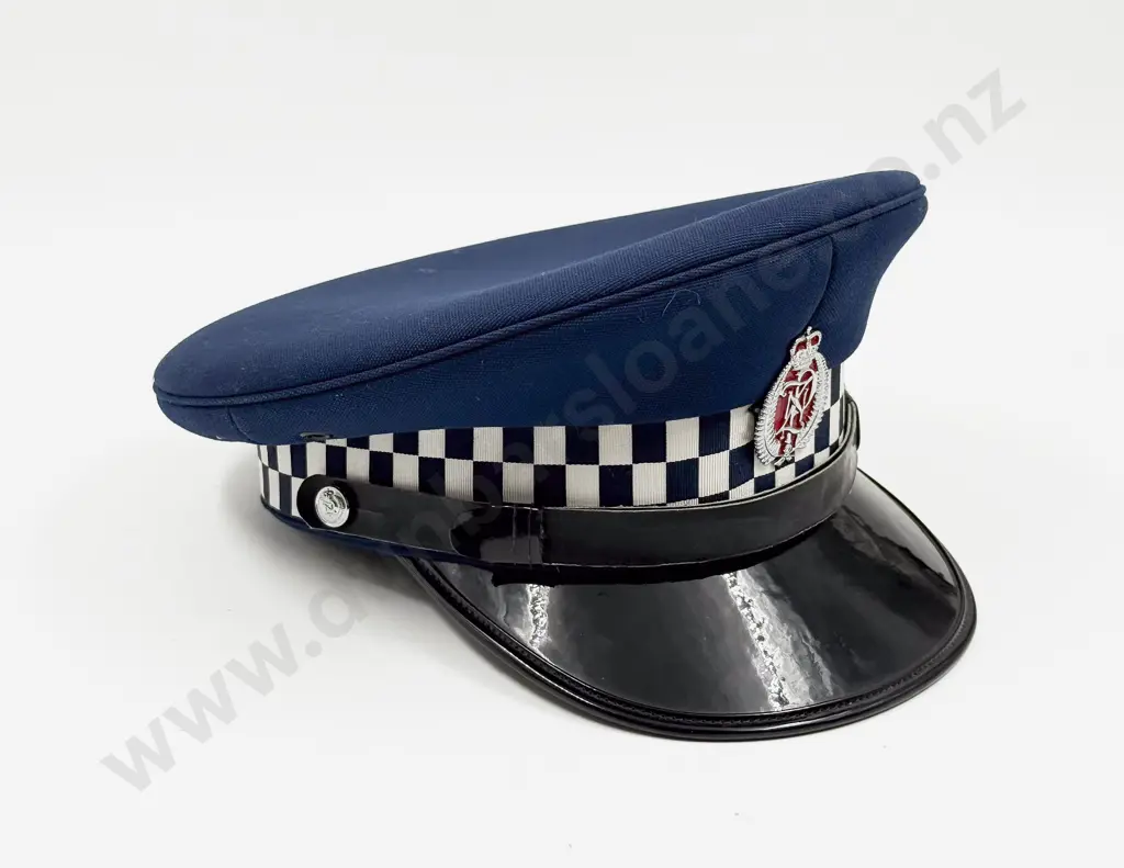 New Zealand Police Officers Peaked Service Cap Image 1++