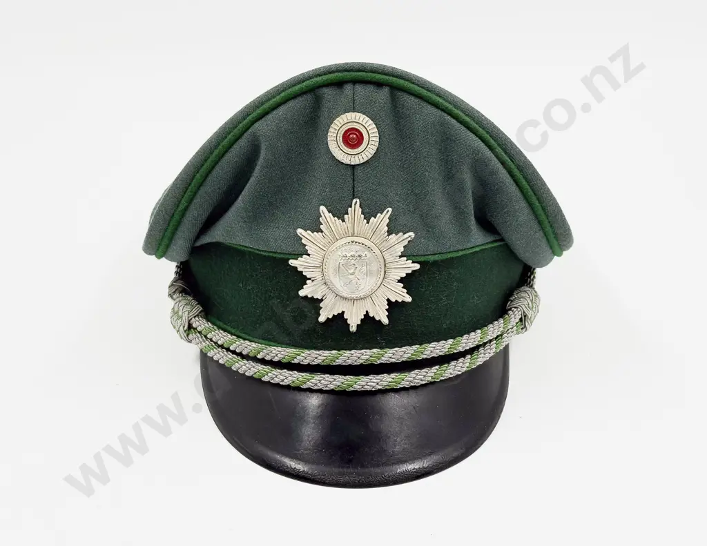 West German Hessen State Police Officer’s Peaked Service Cap Image 1++