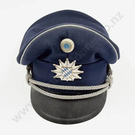West German Bavarian State Police Officer’s Peaked Service Cap