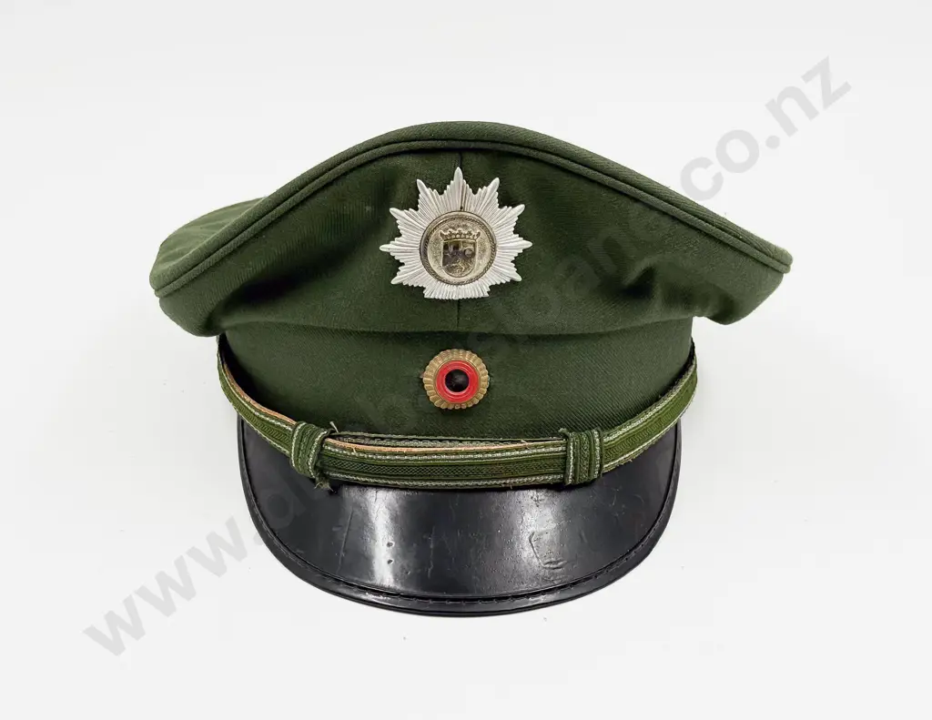 West German Rhineland-Palatinate (Rheinland-Pfalz) State Officer’s Peaked Service Cap Image 1++