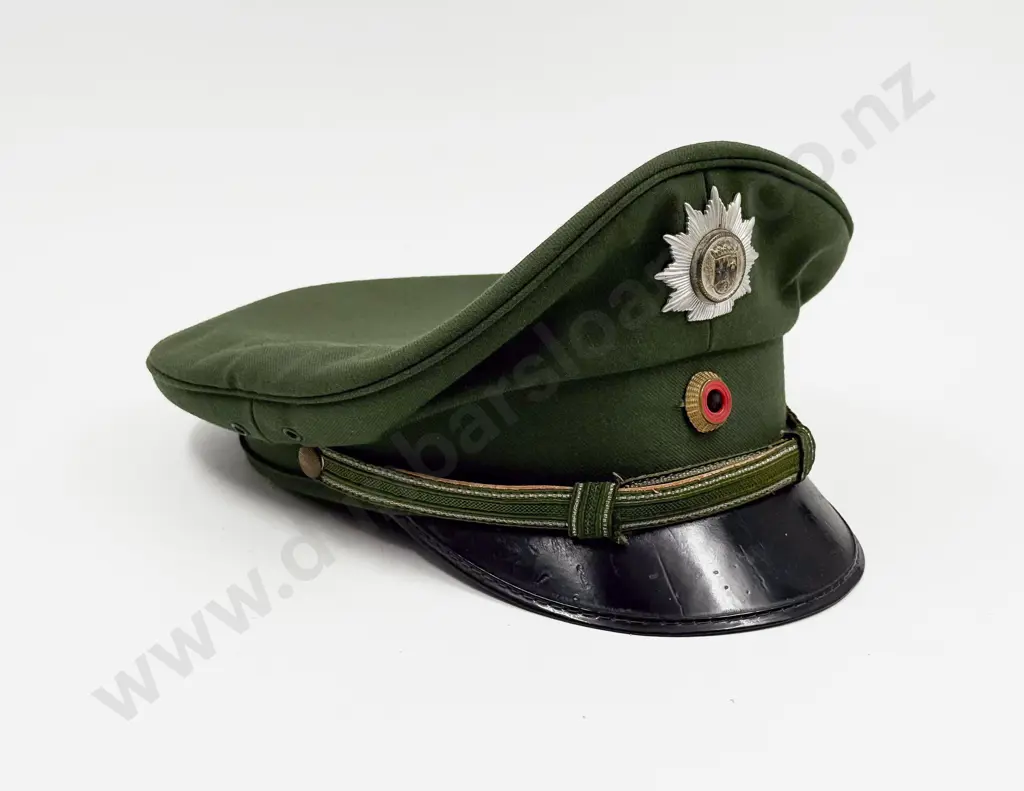 West German Rhineland-Palatinate (Rheinland-Pfalz) State Officer’s Peaked Service Cap Image 1++