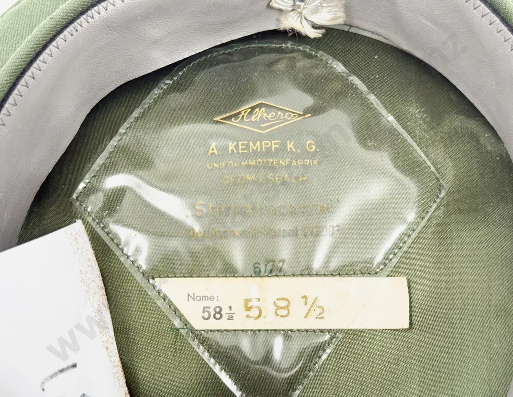 West German Rhineland-Palatinate (Rheinland-Pfalz) State Officer’s Peaked Service Cap Image 1++