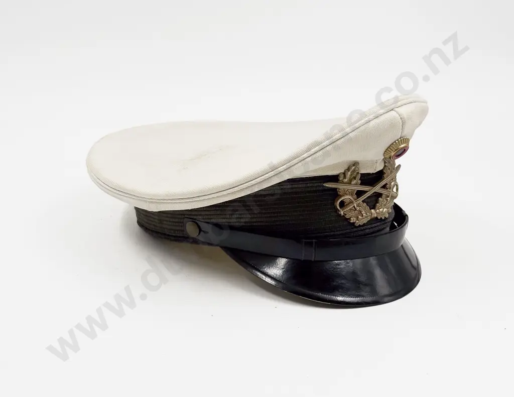 Bundeswehr West German Army Other Ranks White Topped Peaked Service Cap Image 1++