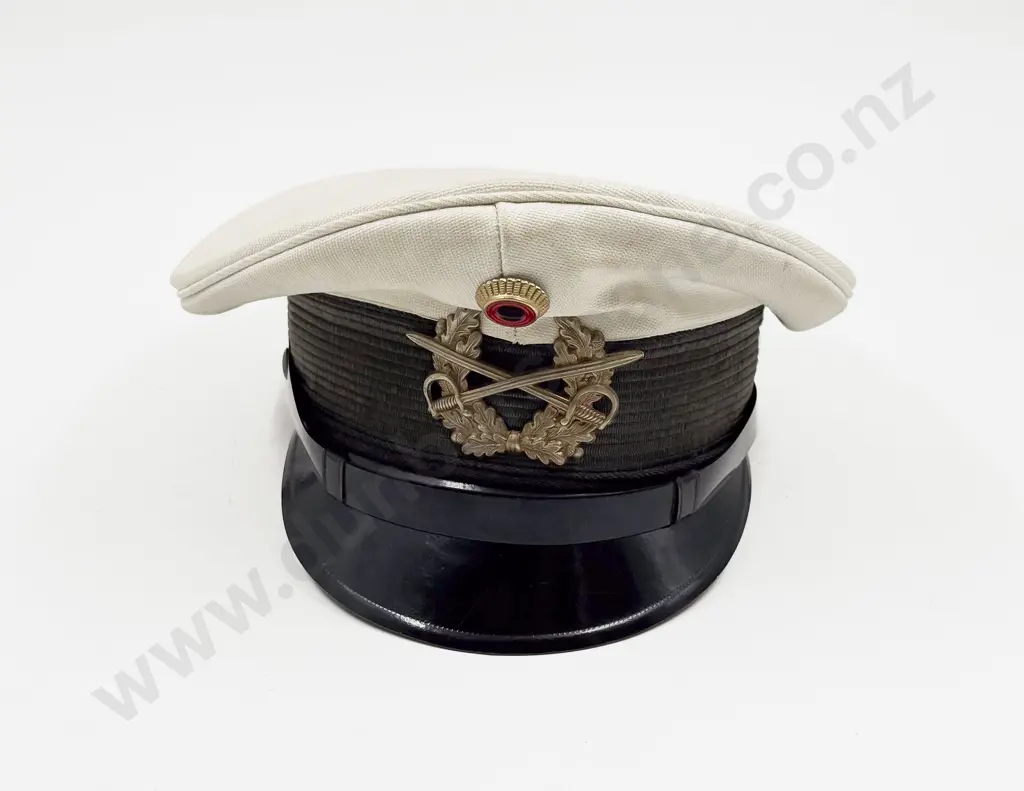 Bundeswehr West German Army Other Ranks White Topped Peaked Service Cap Image 1++
