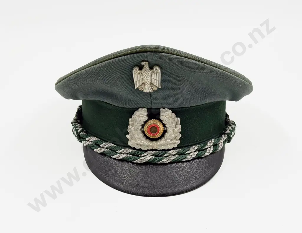 West German Bundesgrenzschutz (BGS) Federal Border Protection Officer’s Peaked Service Cap Image 1++