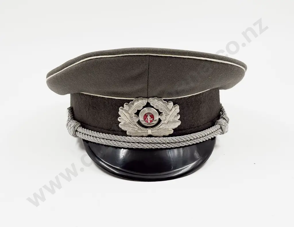 National Volksarmee Landstreitkräfte (Ground Forces East German Army) Officer’s Peaked Service Cap Image 1++