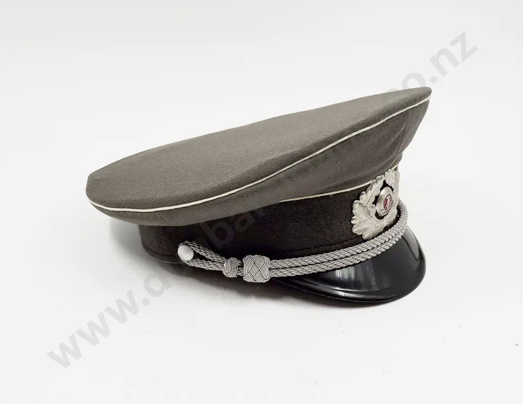 National Volksarmee Landstreitkräfte (Ground Forces East German Army) Officer’s Peaked Service Cap Image 1++