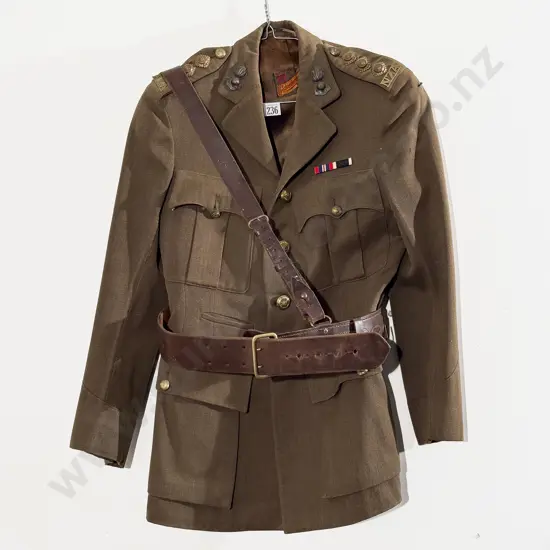 WWII NZ Defence Force (Army) Captains Service Dress Uniform