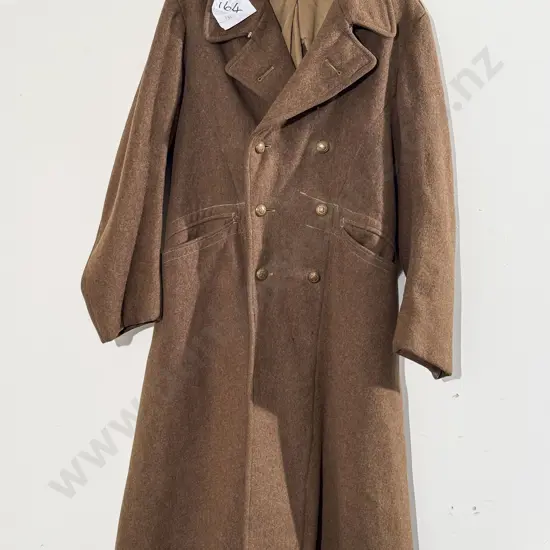 WWII Dated 1945 NZ Issued Greatcoat with Brass Buttons