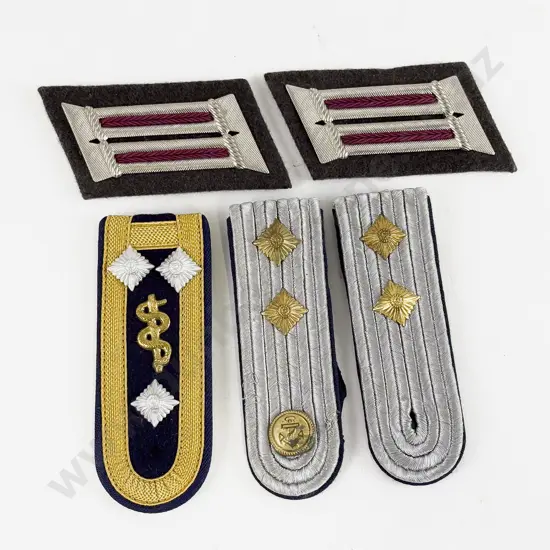 East German Army Collar Tabs and Epaulettes
