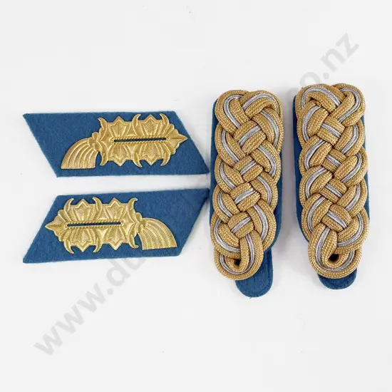 East German Air Force Major General Collar Patches and Epaulettes