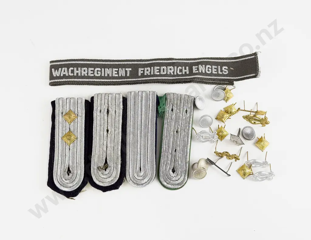 East German Army Mix of Buttons Rank Pips and Insignia Image 1++