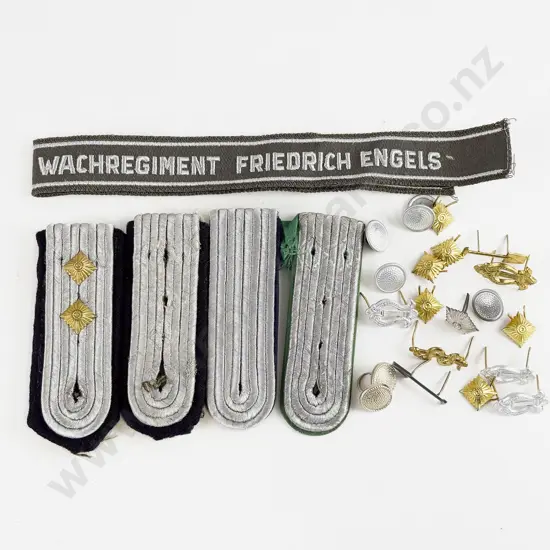 East German Army Mix of Buttons Rank Pips and Insignia