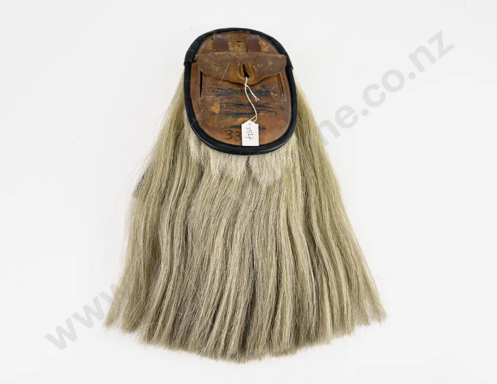 Scottish Other Ranks White Horsehair Sporran Image 1++