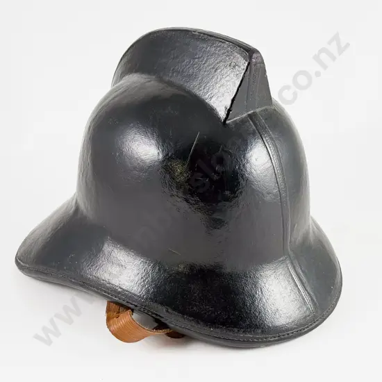 Cromwell Pattern Firemans Black Lacquered Helmet