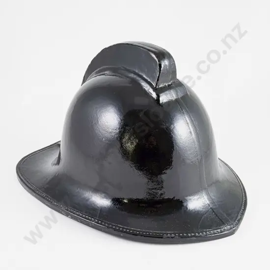 Dated 1965 Cromwell Pattern Firemans Black Lacquered Helmet