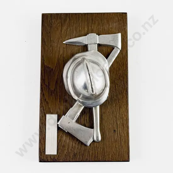 German Fireman’s Award Plaque