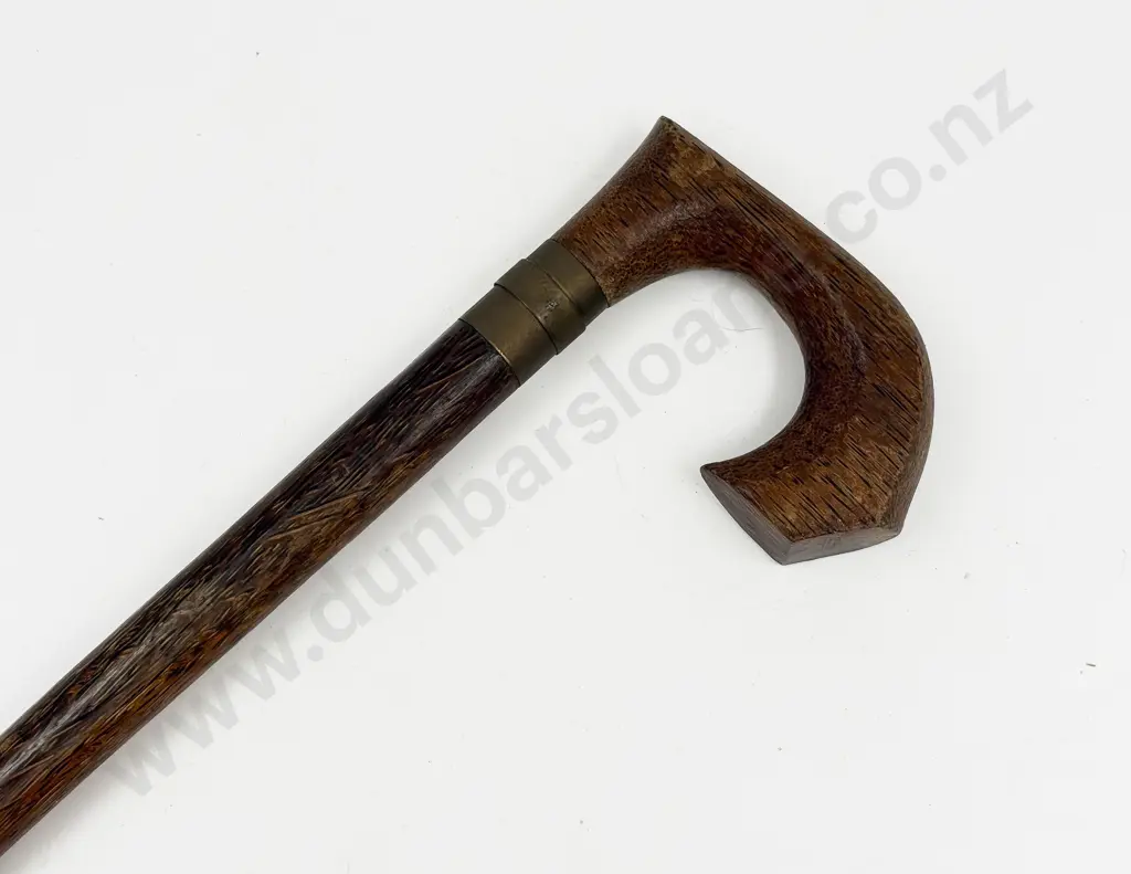 Vintage Anglo-Indian Hardwood Sword Stick Image 1++