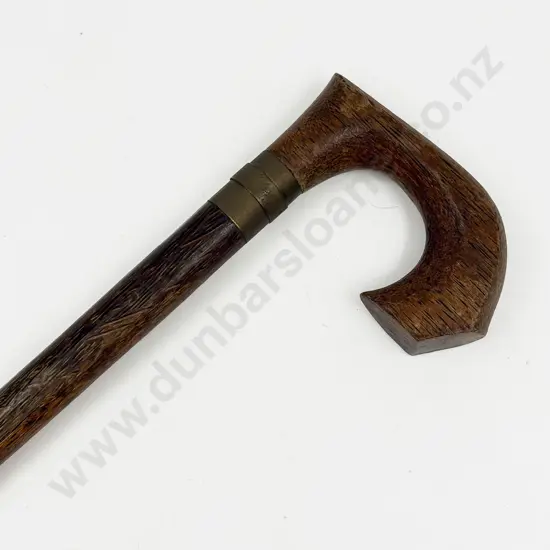 Vintage Anglo-Indian Hardwood Sword Stick