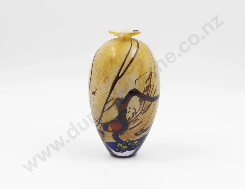 Unknown Signed Studio Encased Glass Vase Image 1++