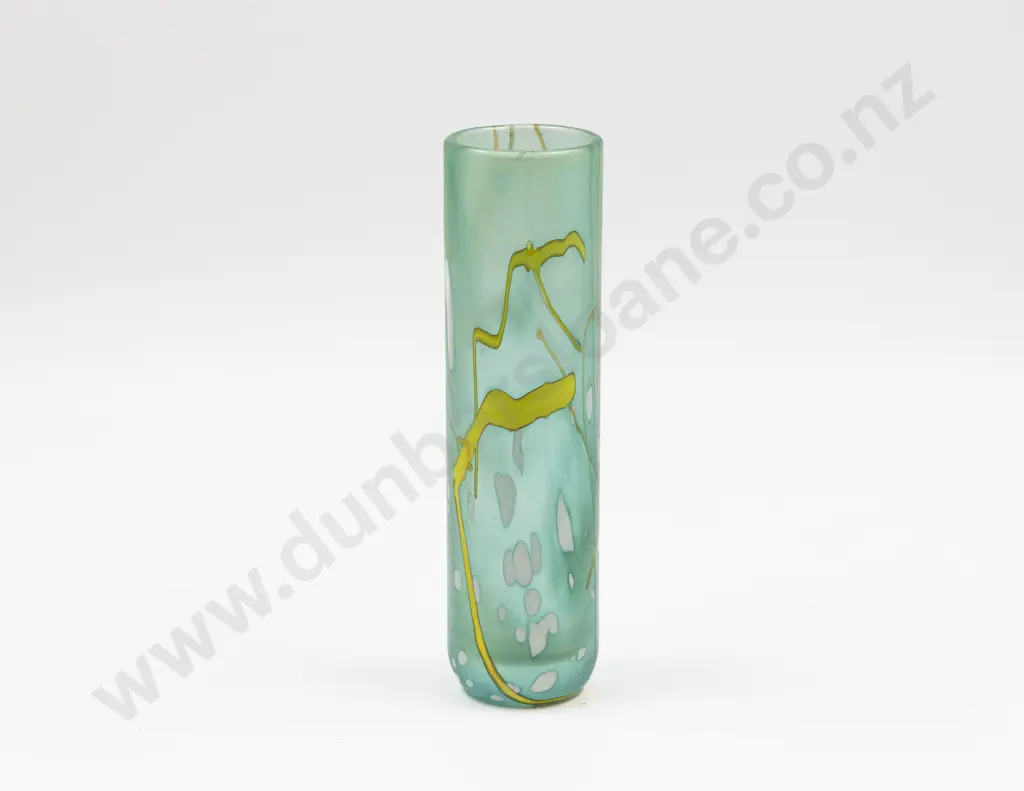 Modern Maltese Signed Studio Glass Stem Vase Image 1++