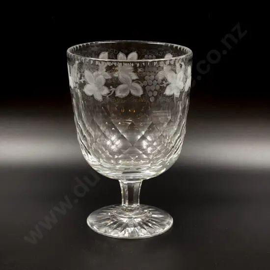 Very Oversized Webb Crystal Table Goblet