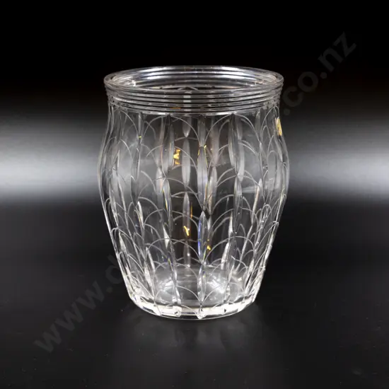 Signed Clyne Farquarson Dated 1936 Glass Vase