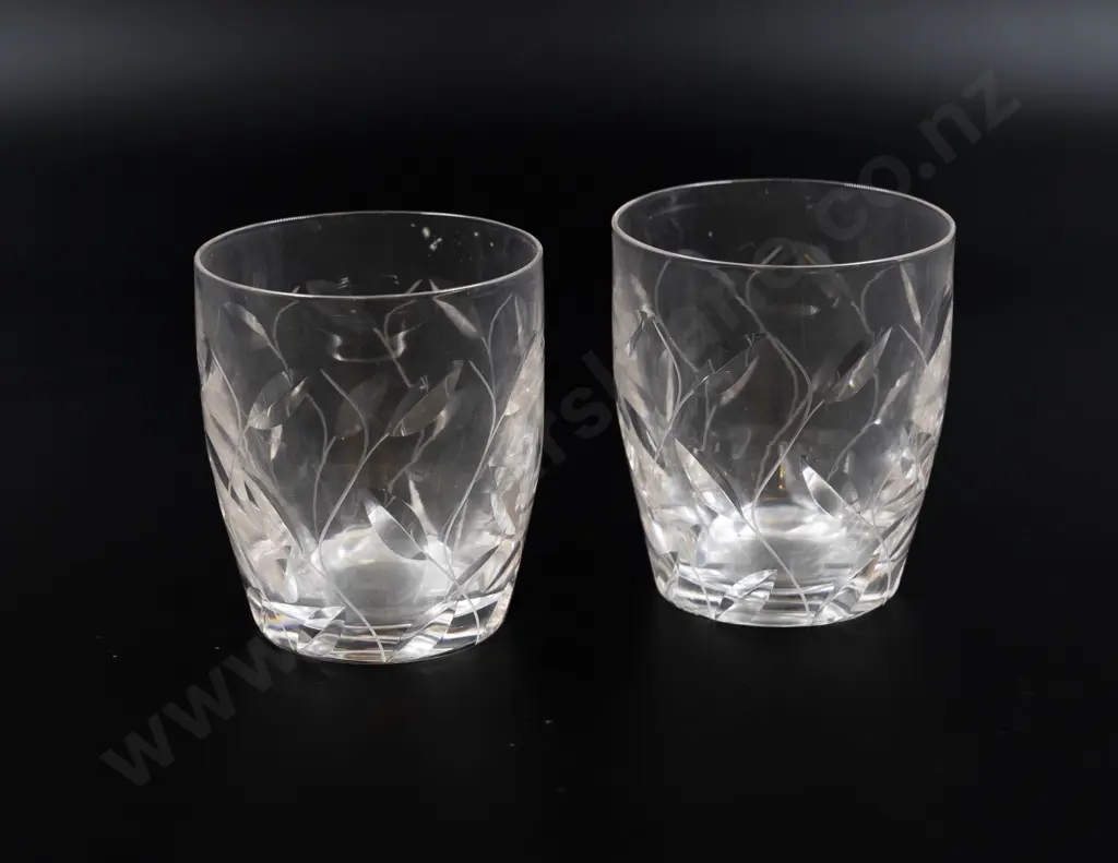 Pair Signed Clyne Farquarson Tumblers Image 1++