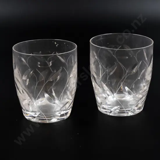 Pair Signed Clyne Farquarson Tumblers