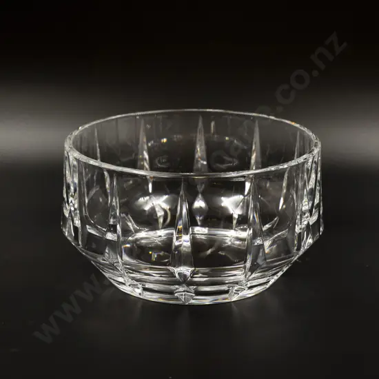 Vera Wang For Wedgwood Heavy Cut Crystal Table Bowl