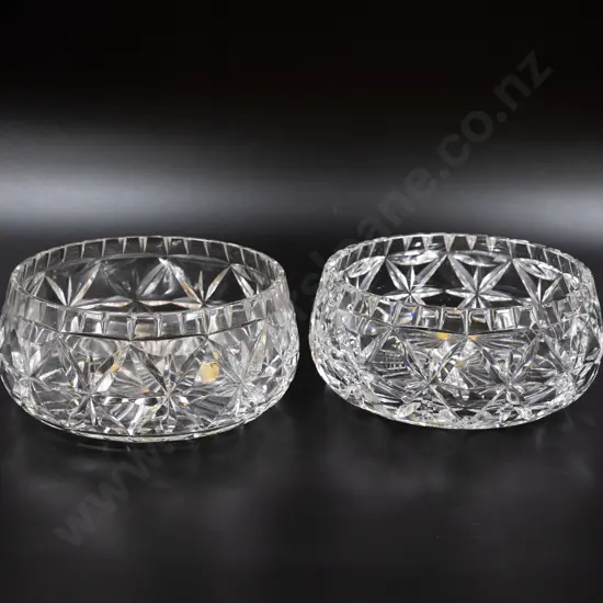 Pair Walsh Crystal Bowls
