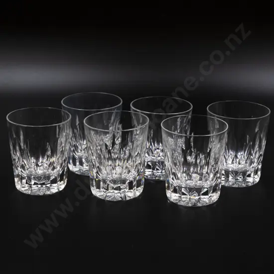 Set of Six Heavy Crystal Webb & Corbett Tumblers with Set of Six RCR Tumblers
