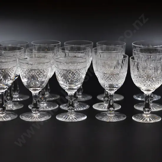 15 Edinburgh Crystal & Various Sherry & Port Goblets