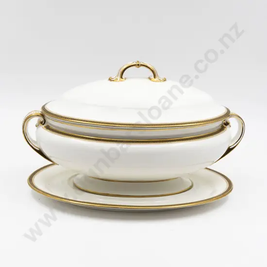 Large Minton Covered Tureen with Tray