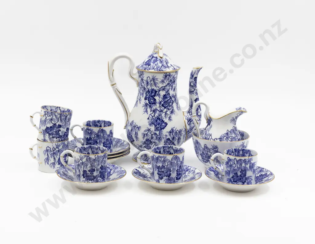 Royal Worcester 15 Piece Demi Tasse Coffee Service Image 1++