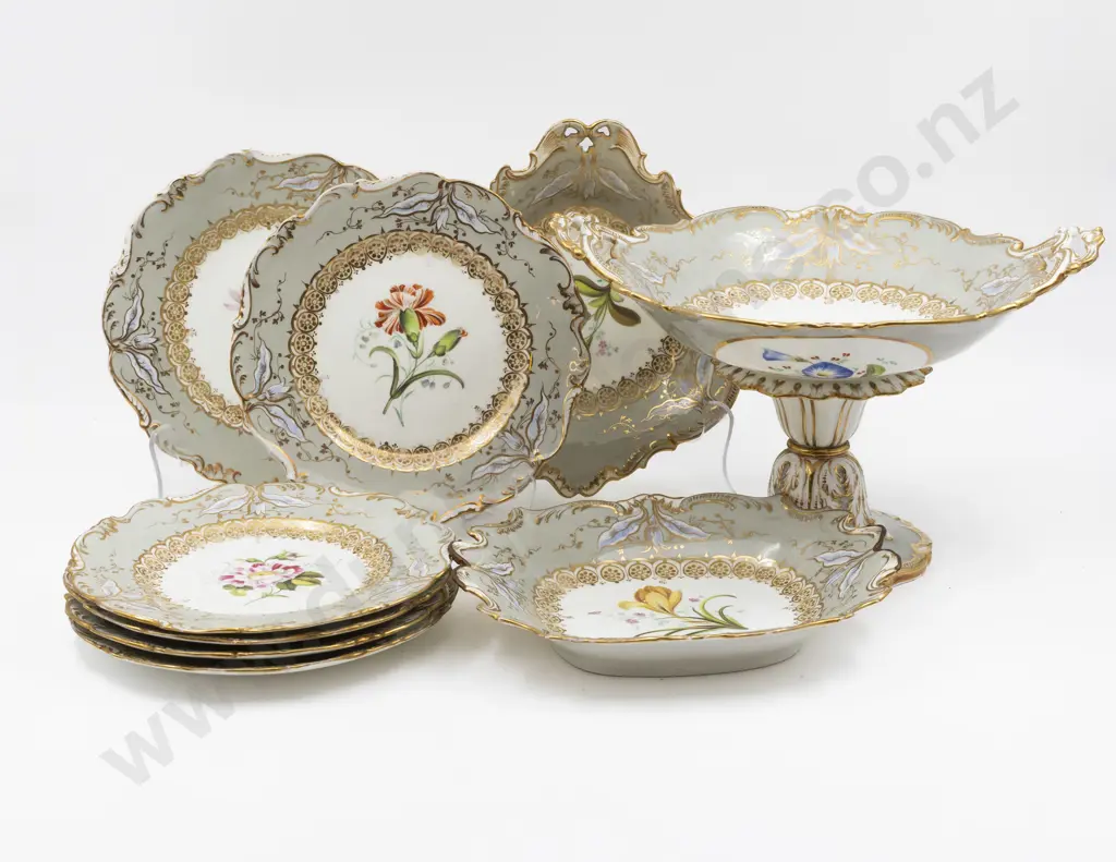 English Mid C19th Dessert Service Image 1++