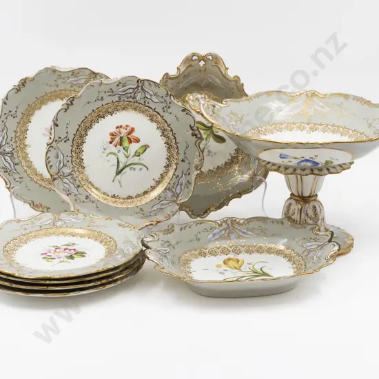 English Mid C19th Dessert Service