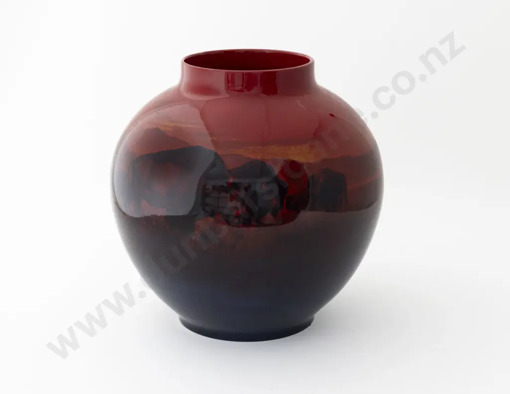 Royal Doulton Flambé Signed Noke With Sung Mark No 3681Vase Image 1++
