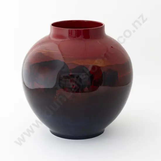 Royal Doulton Flambé Signed Noke With Sung Mark No 3681Vase