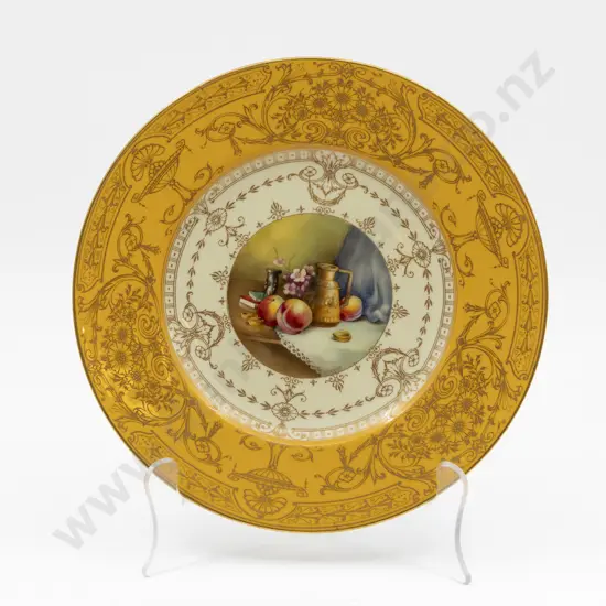 Royal Worcester Hand Painted Plate Signed H Cobbers