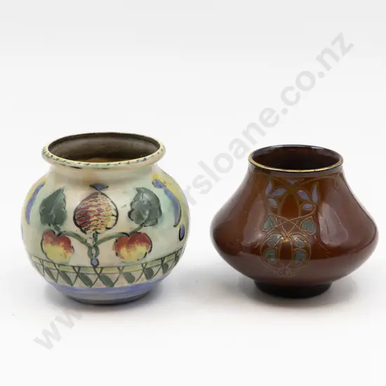 Royal Doulton Brangwyn Ware Posy Pot & Stoneware Pot a/f