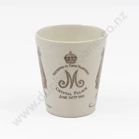 Royal Doulton George V & Queen Mary Coronation Tumbler 1911
