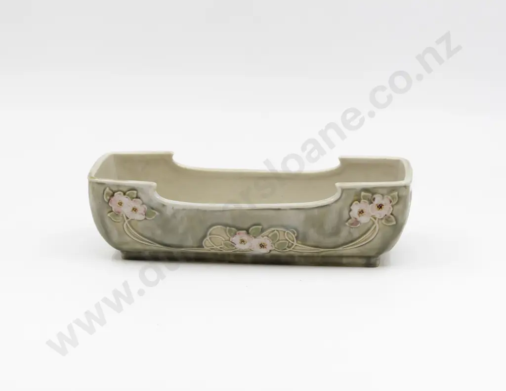 Royal Doulton Lambeth Art Nouveau Floral Pattern Flower Trough Image 1++