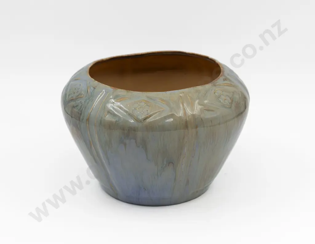 Royal Doulton Stoneware Art Nouveau Jardiniere Image 1++