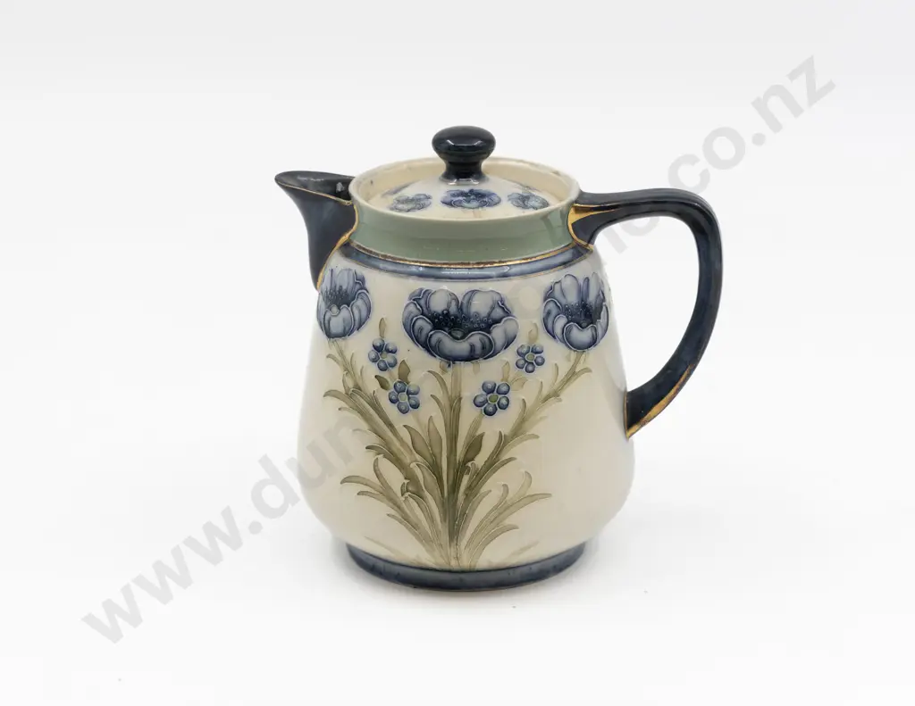McIntyre Moorcroft Tubelined Poppy Pattern Teapot Image 1++