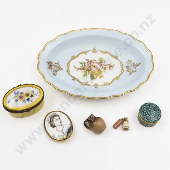 Royal Worcester Dish Pill Pot Limoges Trinket Box & Miniatures