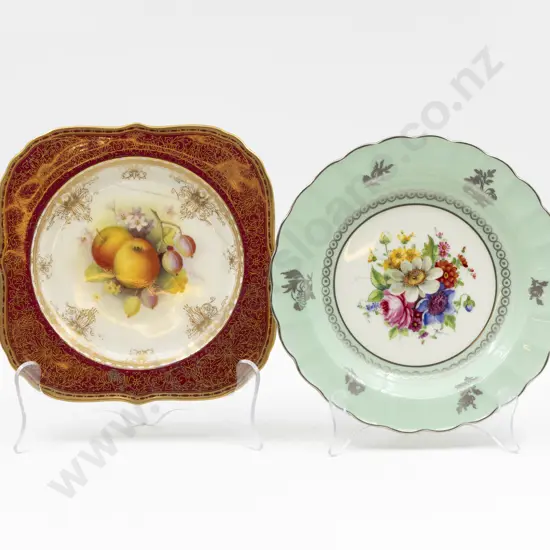 Two Royal Worcester Hand Painted Plates Signed Freeman & Shuck