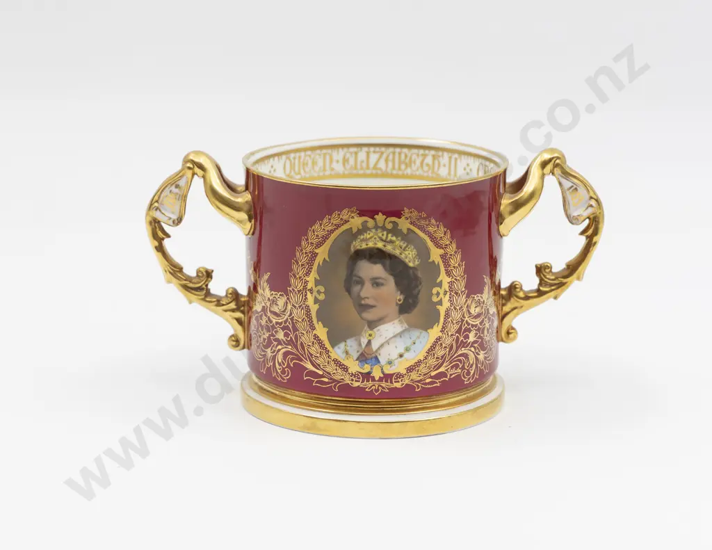 1953 Aynsley EIIR Commemorative Coronation Loving Mug Image 1++