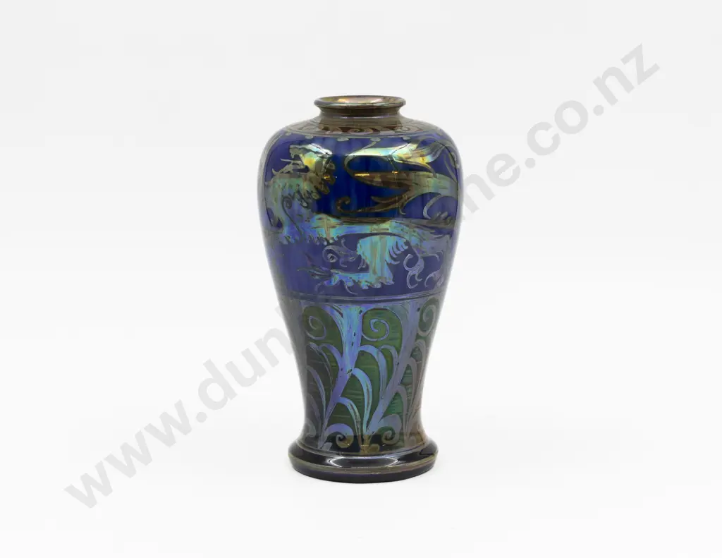 Pilkingtons Royal Lancastrian Hand Painted Lustre Finish Vase Image 1++